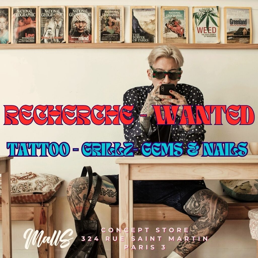 ❌ Wanted – Recherche ❌ - MallS - Concept Store - Vintage, Tattoo, Nails & Art - Paris 03 MallS - Concept Store - Vintage, Tattoo, Nails & Art - Paris 03 - ❌ Wanted – Recherche ❌